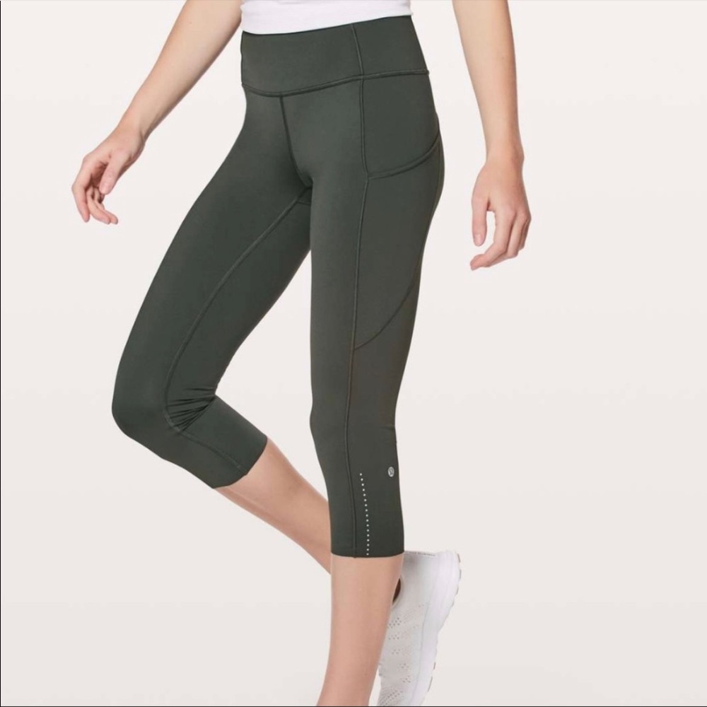 Lululemon Fast Free High-Rise Reflective Crop 19"